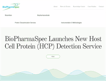 Tablet Screenshot of biopharmaspec.com